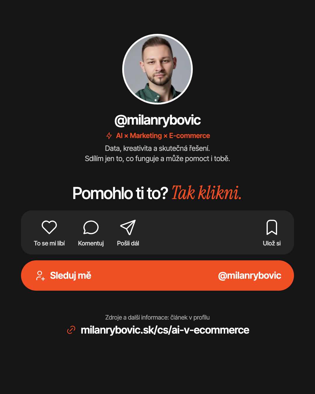 Pomohlo ti to? Tak klikni.