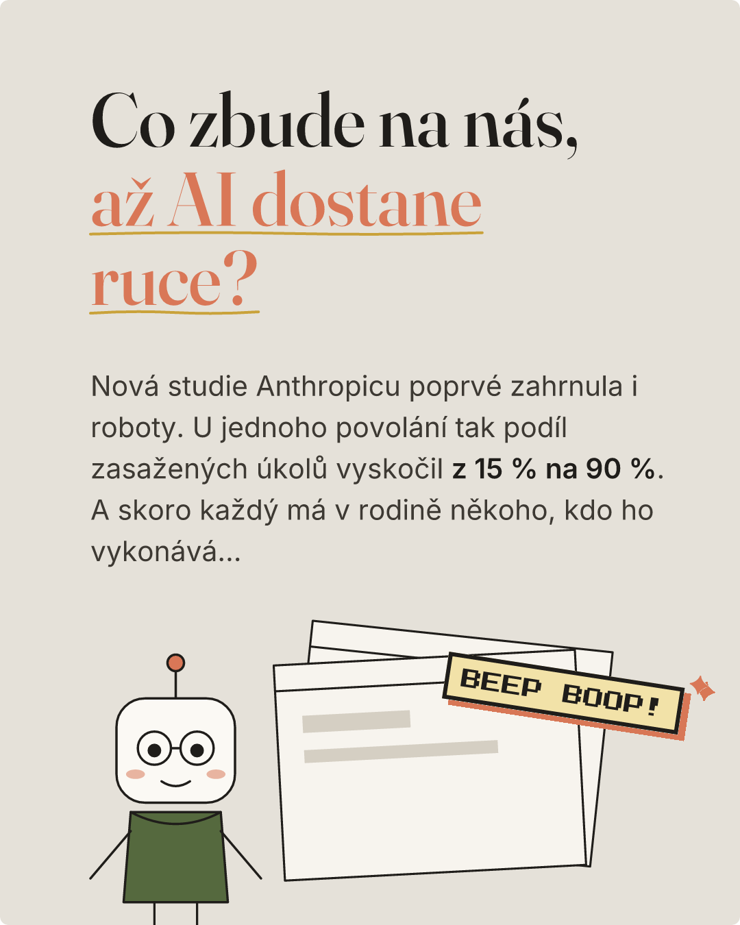 Co zbude na nás, až AI dostane ruce?. Snímek 1 z 9