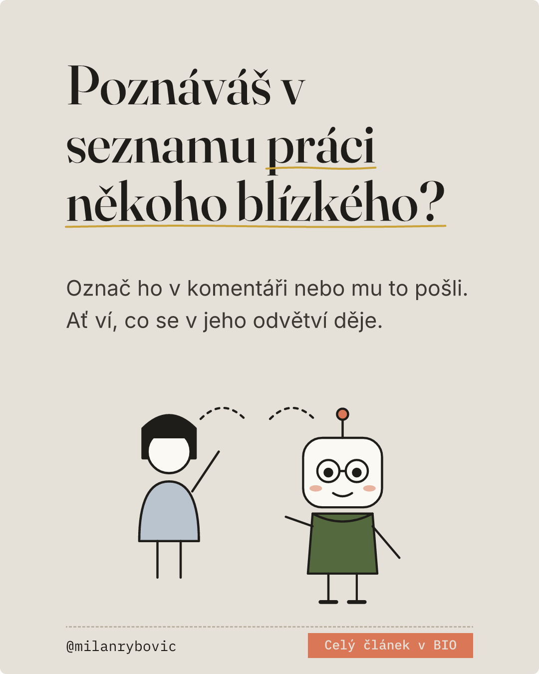 Poznáváš v seznamu práci někoho blízkého?. Snímek 9 z 9