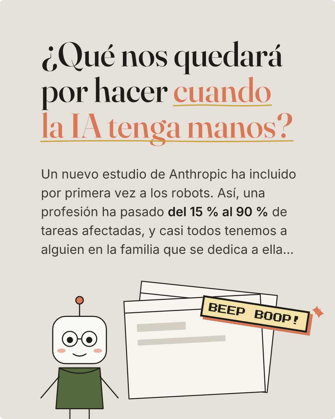 ¿Qué nos quedará por hacer cuando la IA tenga manos?. Diapositiva 1 de 9