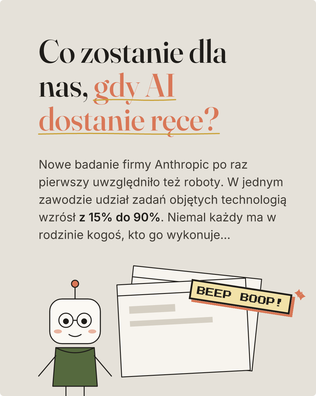 Co zostanie dla nas, gdy AI dostanie ręce?. Slajd 1 z 9