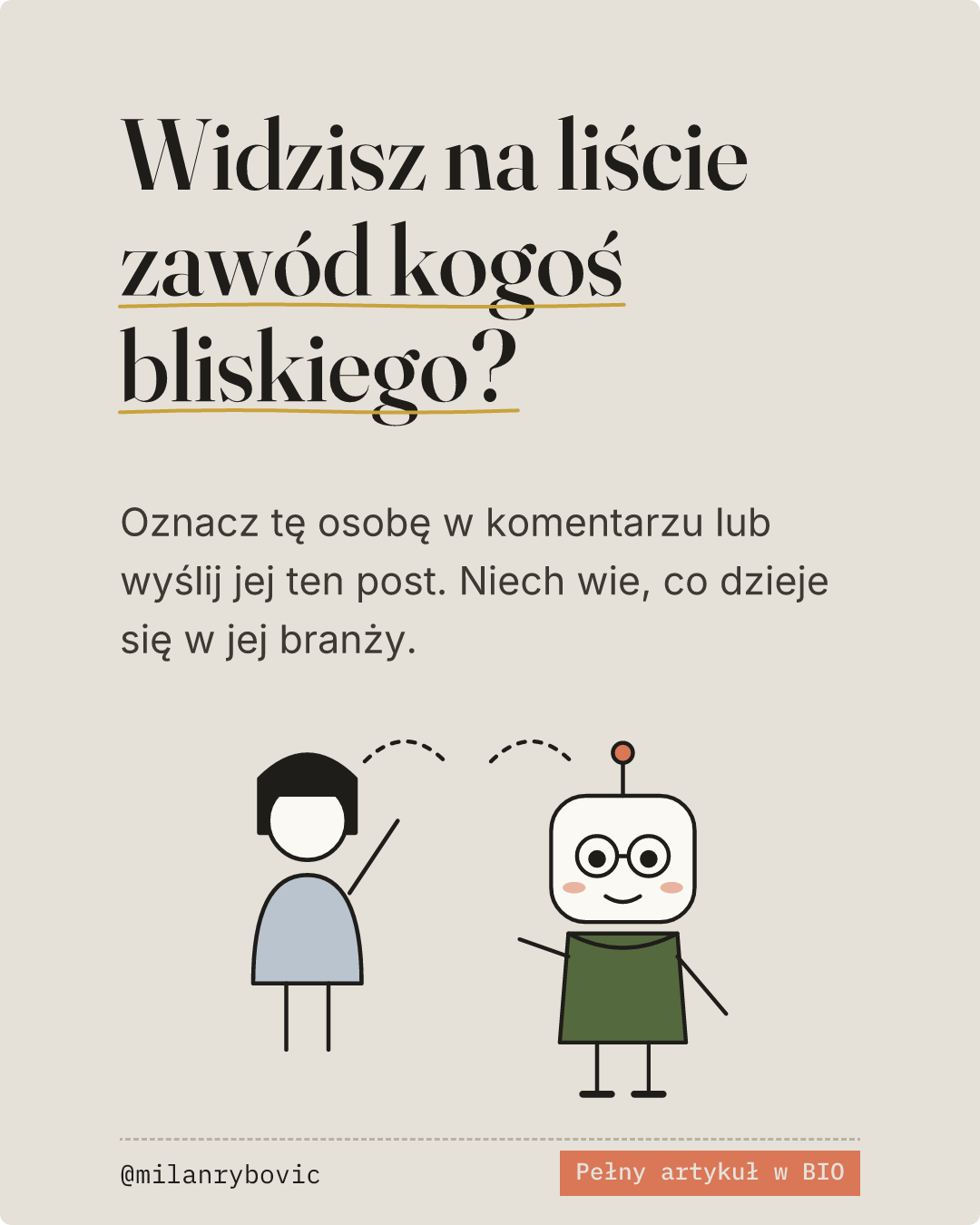 Widzisz na liście zawód kogoś bliskiego?. Slajd 9 z 9