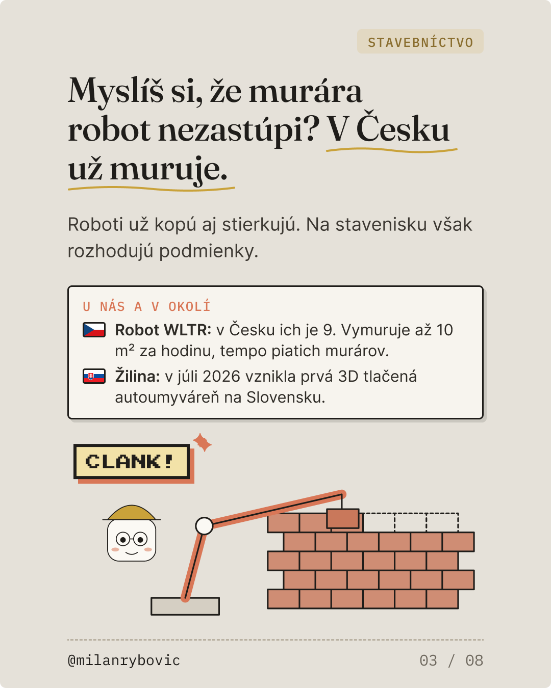 AI a roboti: Stavebníctvo. Snímka 4 z 9.